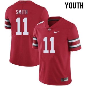 Youth Ohio State Buckeyes #11 Tyreke Smith Red Nike NCAA College Football Jersey Season JAU2844XU